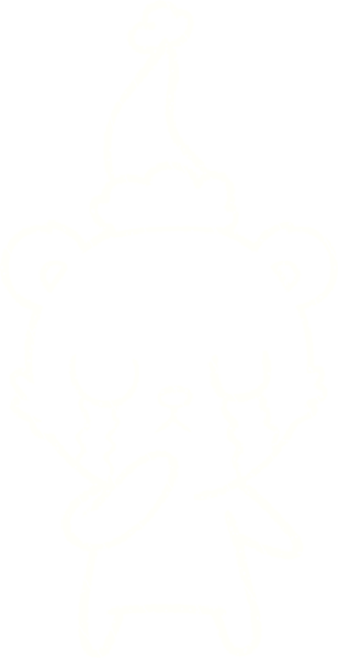 Bir insan tarafından çizilen Kutup Ayısı Tebeşiri