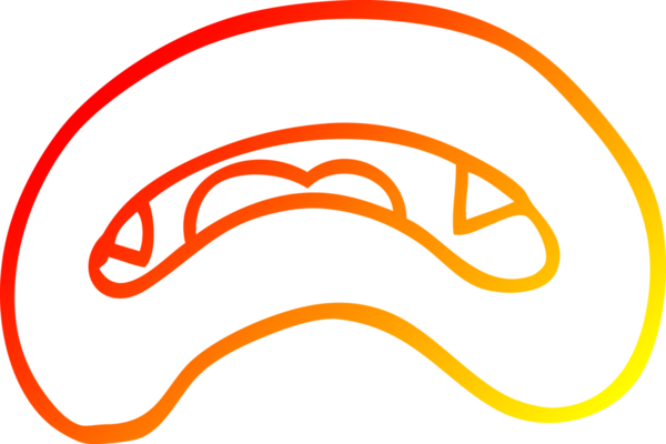 Bir insan tarafından çizilmiş vampir ağzının sıcak çizgi çizimi.