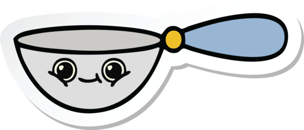 Bir insan tarafından çizilmiş sevimli bir çizgi filmin çıkartması.