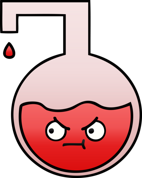 Bir insan tarafından çizilen bilimsel bir deneyin gölgelenmiş karikatürü.