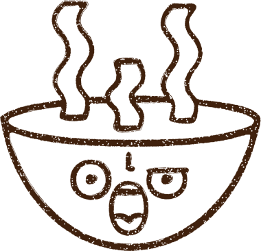 Sıcak Çorba Kömürü Bir insan tarafından çizilmiş