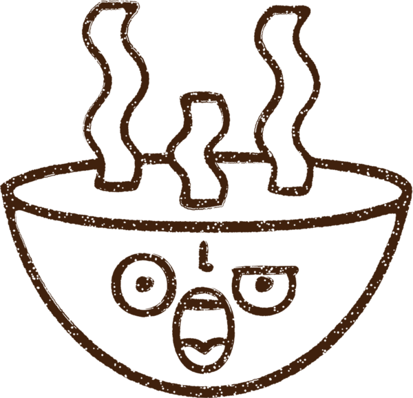 Sıcak Çorba Kömürü Bir insan tarafından çizilmiş