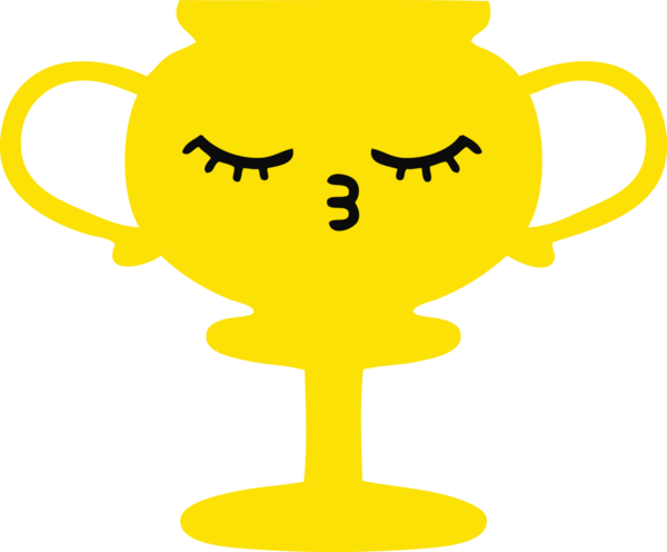 Bir insan tarafından çizilen kupanın düz renkli retro karikatürü