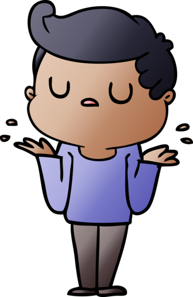 Bir insan tarafından çizilmiş omuz silken bir karikatür.