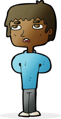 Bir insan tarafından çizilmiş mutsuz adam çizgi filmi.