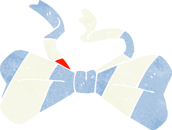 Bir insan tarafından çizilmiş çizgi film papyonu.