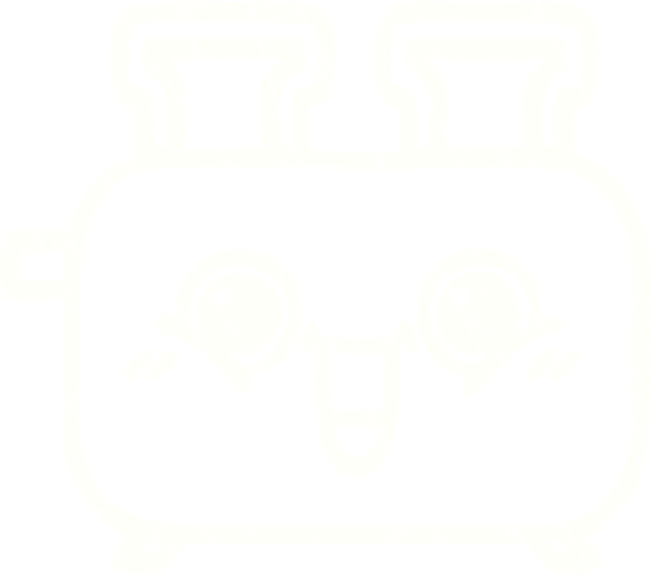 Bir insan tarafından çizilen tost makinesi tebeşiri