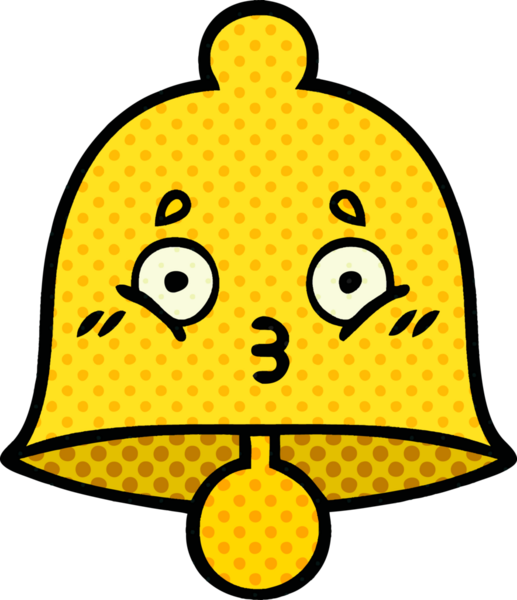 bir insan tarafından çizilmiş bir çanın çizgi roman tarzı