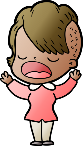 Bir insan tarafından çizilmiş havalı hippi kız çizgi filmi.