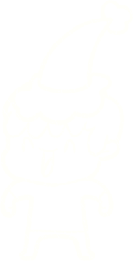 Bir insan tarafından çizilen Noel Adam Tebeşiri