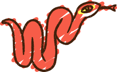 Bir insan tarafından çizilen Yılan Tebeşiri