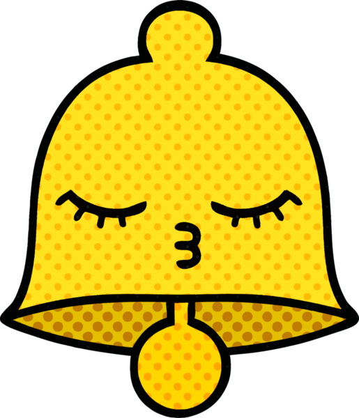 bir insan tarafından çizilmiş bir çanın çizgi roman tarzı