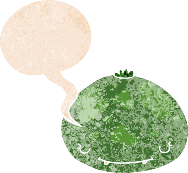 bir insan tarafından çizilmiş grunge sıkıntılı retro tarzı ile konuşma baloncuğu ile çizgi film kabağı