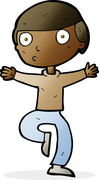 Çizgi film bir insan tarafından çizilmiş ürkmüş bir adam