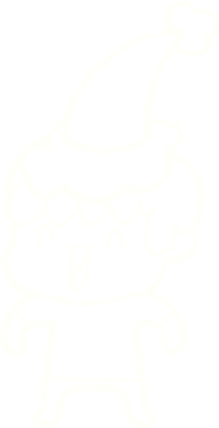 Bir insan tarafından çizilen Noel Adam Tebeşiri