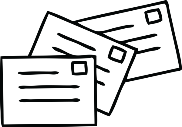 Bir insan tarafından çizilmiş harflerin çizgi çizimi