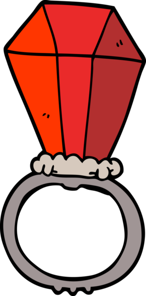 Bir insan tarafından çizilmiş karalama nişan yüzüğü.