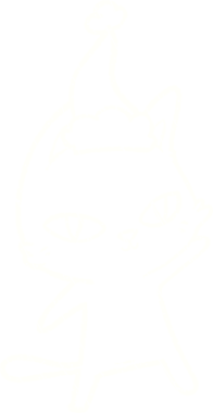 Bir insan tarafından çizilen Noel Kedisi Tebeşiri