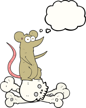 İnsan tarafından çizilmiş kemikler üzerinde serbest çizim baloncuk faresi.