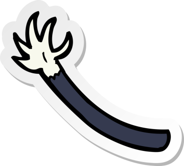 Bir insan tarafından çizilmiş cadılar bayramı vampir kolunun çıkartması.