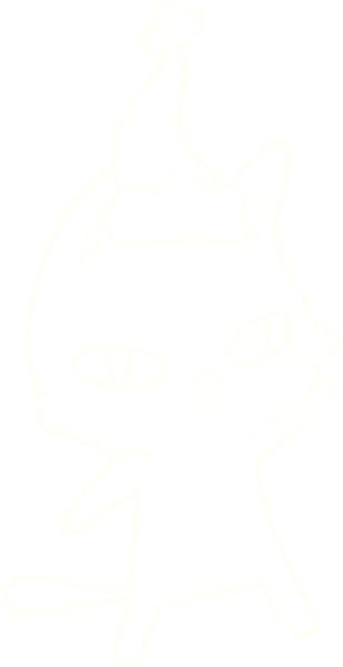 Bir insan tarafından çizilen Noel Kedisi Tebeşiri