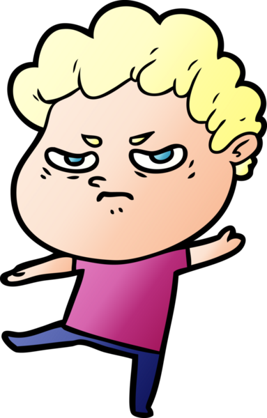 Bir insan tarafından çizilmiş kızgın bir adam.