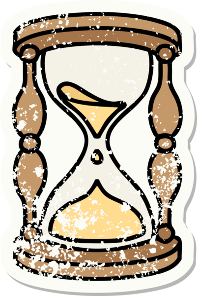 Bir insan tarafından çizilmiş geleneksel bir saat camı dövmesi.