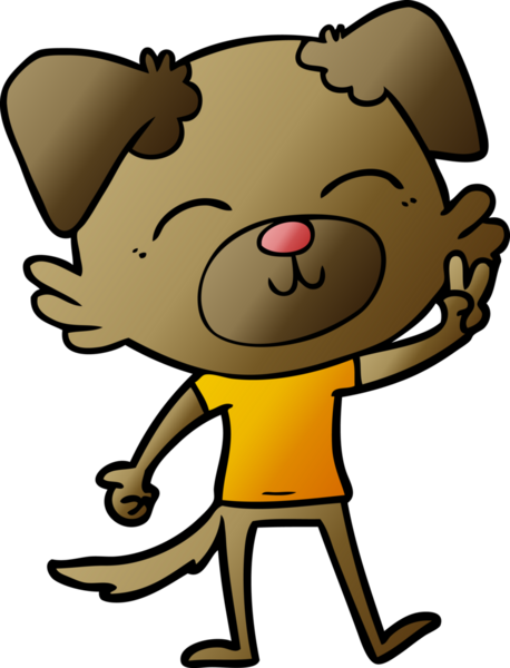 Bir insan tarafından çizilmiş çizgi film köpeği.