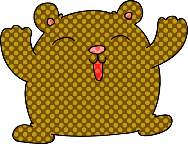 Bir insan tarafından çizilmiş komik bir çizgi film.