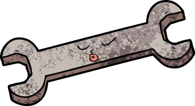 Bir insan tarafından çizilmiş çizgi film anahtarı.