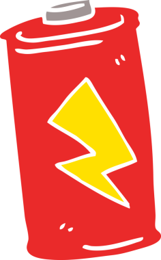 Bir insan tarafından çizilmiş karalama bataryası.