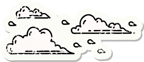 Bir insan tarafından çizilmiş eski bir dövme stili.