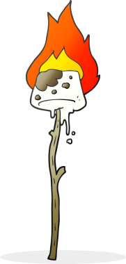 Bir insan tarafından çizilmiş serbest çizgi film şekerlemesi.