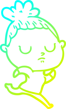 Bir insan tarafından çizilmiş soğuk bir çizgi film çizimi.