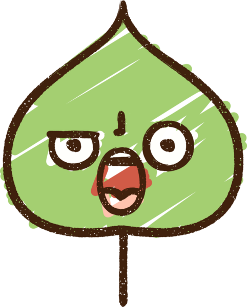 Bir insan tarafından çizilen Kızgın Yaprak Tebeşiri