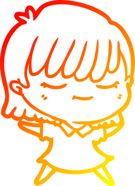 Bir insan tarafından çizilmiş bir karikatür kadın çizimi