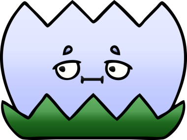 Bir insan tarafından çizilmiş bir nilüfer çiçeğinin gölgeli karikatürü.