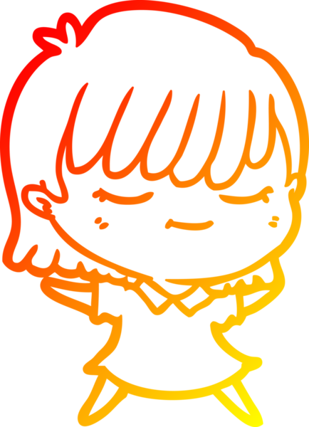 Bir insan tarafından çizilmiş bir karikatür kadın çizimi