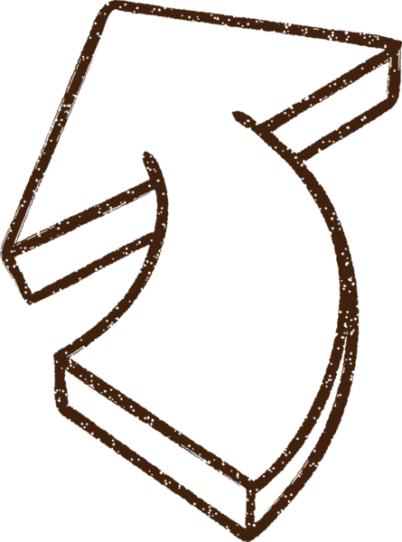 Bir insan tarafından çizilen ok karakalem çizimi