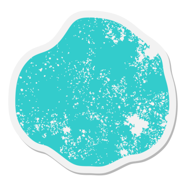 bir insan tarafından çizilmiş anlamlı şekilli grunge etiketi