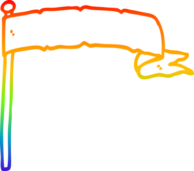 Bir insan tarafından çizilmiş beyaz bayrak sallayan bir çizgi film çizimi