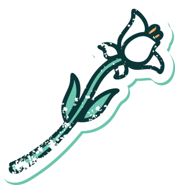 Bir insanın çizdiği nilüfer çiçeğinin sembolik dövmesi.