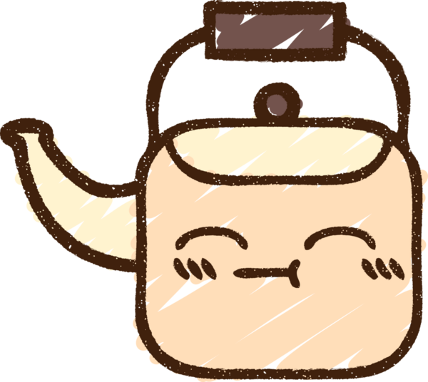 Bir insan tarafından çizilen Kettle Tebeşiri