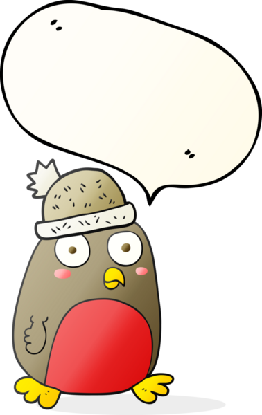 Bir insan tarafından çizilmiş serbest konuşma balonu karikatürü Noel ardılı.