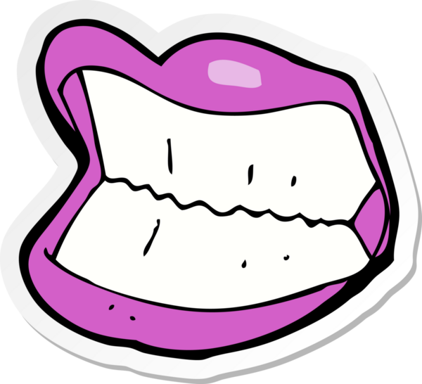 Bir insan tarafından çizilmiş sırıtan bir çizgi filmin çıkartması.