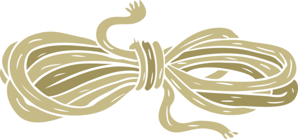 Bir insan tarafından çizilmiş düz renkli çizgi film ipi