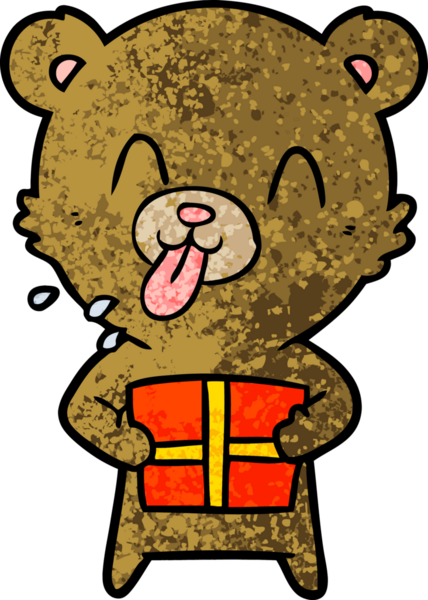 Bir insan tarafından çizilmiş ayı karikatürü çizicisi