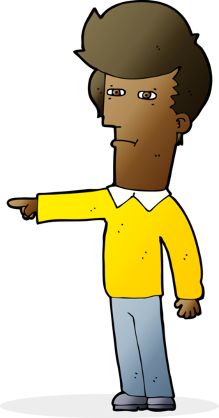 Çizgi filmci bir insan tarafından çizilmiş.