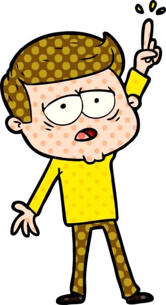 çizgi film yorgun adam bir insan tarafından çizilmiş