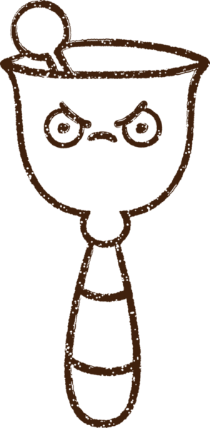 El Zili Kömürü Bir insan tarafından çizilmiş